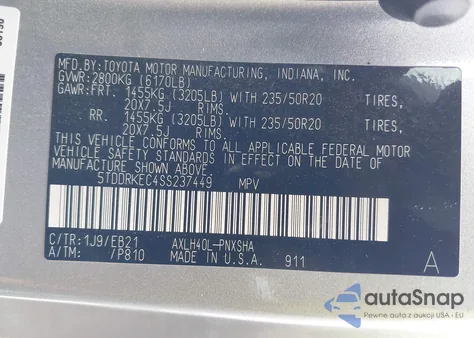 2025 Toyota Sienna Xse from USA, damaged, VIN 5TDDRKEC4SS237449